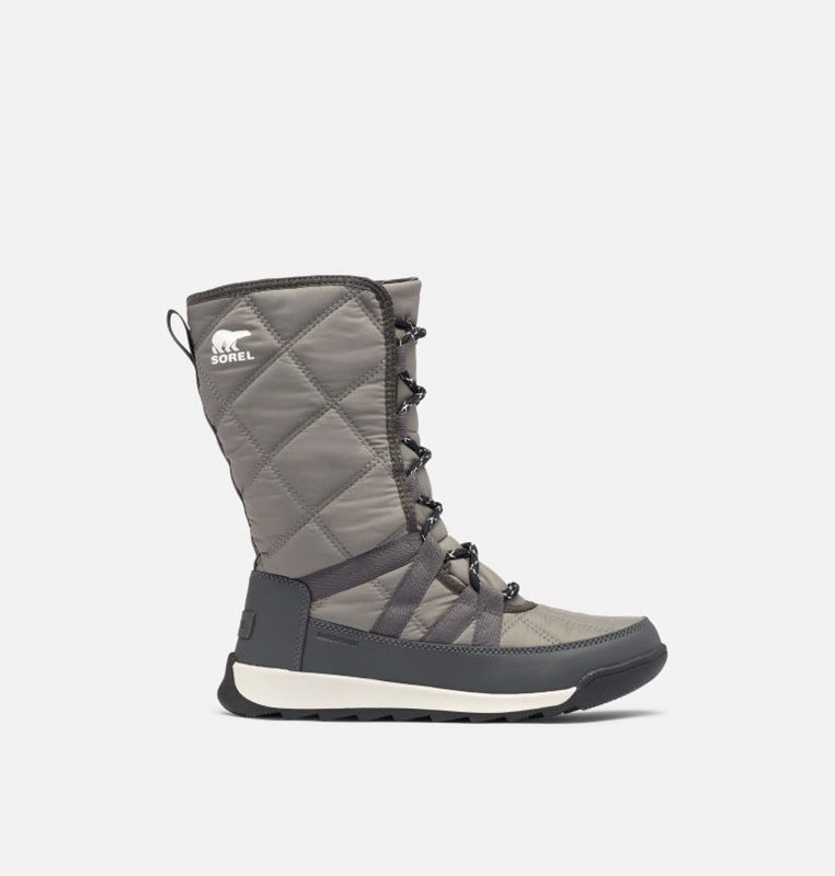 Womens Snow Boots Grey - Sorel Whitney™ II Tall Lace Low - 830-XOUIAE